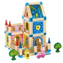 DREWNIANE KLOCKI KONSTRUKCYJNE BUDOWANIE DOMEK 6W1 ECOTOYS