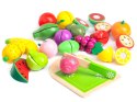 DREWNIANE OWOCE DO KROJENIA 20 SZTUK ECOTOYS