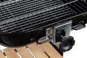DUŻY GRILL OGRODOWY Z POKRYWĄ REGULACJA RUSZTU DREWNIANE PÓŁKI MULTIGARDEN
