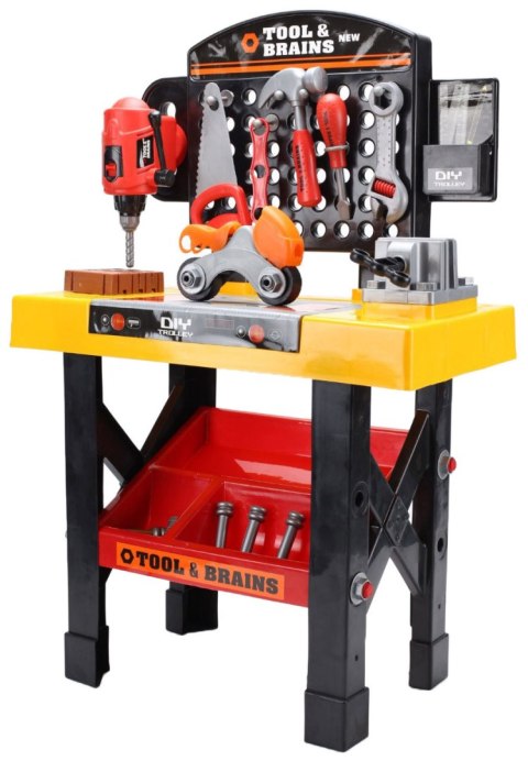 DUŻY WARSZTAT MAJSTERKOWICZ "TOOL & BRAINS" 39 ELEMENTÓW