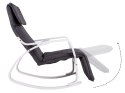 FOTEL BUJANY REGULOWANY PODNÓŻEK BIAŁA RAMA MODERNHOME