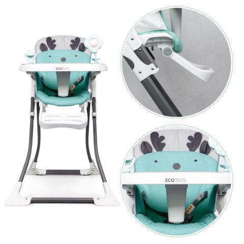 FOTELIK KRZESEŁKO DO KARMIENIA SKŁADANE ECOTOYS