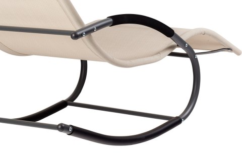 LEŻAK OGRODOWY LEŻANKA FOTEL BUJANY BEŻOWY MULTIGARDEN