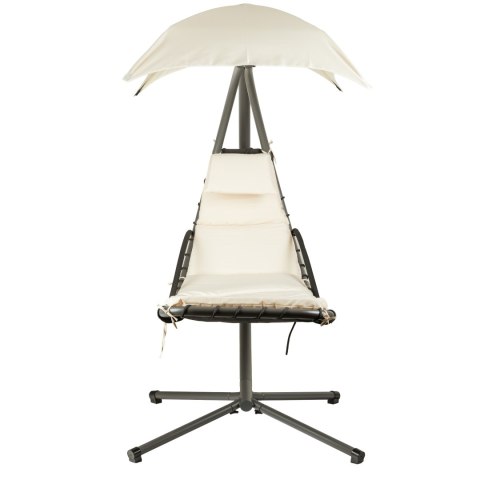 LEŻANKA HUŚTAWKA OGRODOWA HAMAK FOTEL WISZĄCY KOSZ BEŻOWA MULTIGARDEN