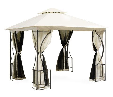 NAMIOT PAWILON OGRODOWY LUX ALTANA 3X3 M Z MOSKITIERĄ I PEŁNYMI ŚCIANKAMI MULTIGARDEN