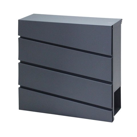 SKRZYNKA NA LISTY STAL GALWANIZOWANA ANTRACYT MODERNHOME