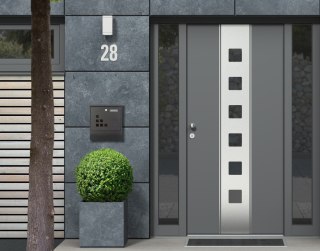 SKRZYNKA NA LISTY Z GAZETOWNIKIEM STALOWA ŚCIENNA GALWANIZOWANA MODENRHOME