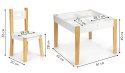 STOLIK Z DWOMA KRZESŁAMI ZESTAW MEBLI DLA DZIECI ECOTOYS