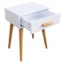 SZAFKA NOCNA NOWOCZESNY STOLIK KAWOWY BIAŁY MODERNHOME