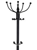 WIESZAK STOJĄCY 14 HACZYKÓW NA UBRANIA METAL CZARNY MODERNHOME