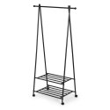 WIESZAK STOJĄCY STOJAK NA KÓŁKACH Z 2 PÓŁKAMI NA UBRANIA BUTY MODERNHOME