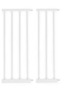 BRAMKA BARIERKA ZABEZPIECZAJĄCA 74-132 CM NA SCHODY I DRZWI STAL DODATKOWE PANELE BIAŁA ECOTOYS