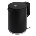 CZAJNIK ELEKTRYCZNY BEZPRZEWODOWY TURYSTYCZNY 1500 W 1.2 L OBROTOWY CZARNY