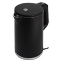 CZAJNIK ELEKTRYCZNY BEZPRZEWODOWY TURYSTYCZNY 1500 W 1.7 L OBROTOWY CZARNY