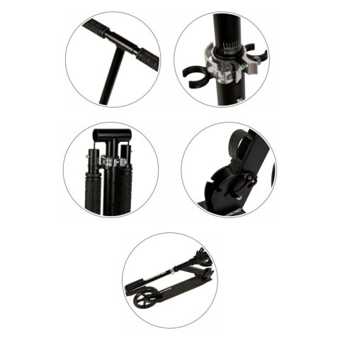 HULAJNOGA MIEJSKA DLA DZIECI I MŁODZIEŻY SKŁADANA REGULACJA WYSOKOŚCI 95-105 CM KOŁA 200 MM