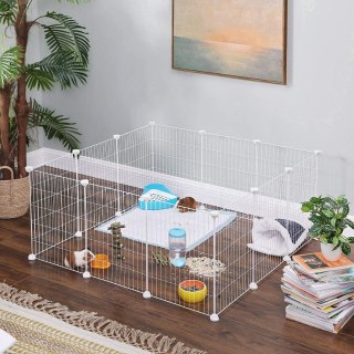 KOJEC MODUŁOWY ZAGRODA DLA MAŁYCH ZWIERZĄT GRYZONI CHOMIKA ŚWINKI MORSKIEJ BIAŁY