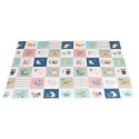 MATA PIANKOWA DLA DZIECI 200X150 CM EDUKACYJNA DWUSTRONNA SKŁADANA MIARKA WZROSTU ALFABET ECOTOYS