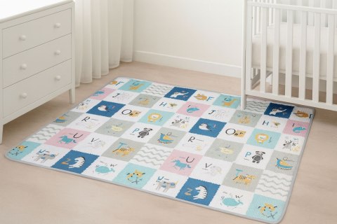 MATA PIANKOWA DLA DZIECI EDUKACYJNA DWUSTRONNA ZWIJANA ALFABET ECOTOYS
