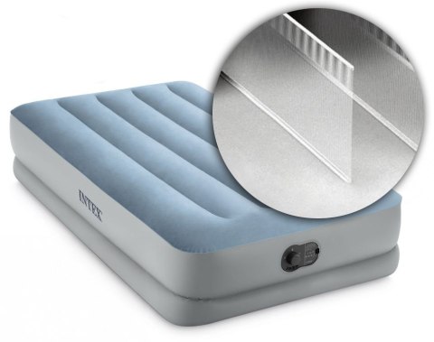 MATERAC DMUCHANY JEDNOOSOBOWY 191X99X36 CM Z WBUDOWANĄ POMPKĄ ELEKTRYCZNĄ USB ŁÓŻKO INTEX 64157