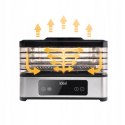 DUŻA SUSZARKA DO GRZYBÓW OWOCÓW WARZYW IDEAL INOX + TERMOOBIEG 400W + TIMER