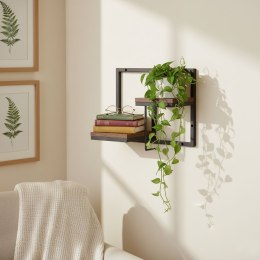 KWIETNIK ŚCIENNY PÓŁKA WISZĄCA NA KWIATY OZDOBY 2 POZIOMY LOFT MODERNHOME