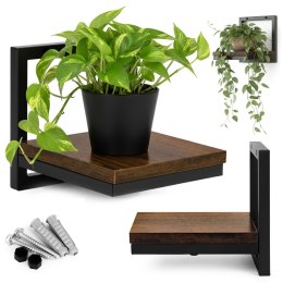 KWIETNIK ŚCIENNY PÓŁKA WISZĄCA NA KWIATY OZDOBY LOFT MODERNHOME