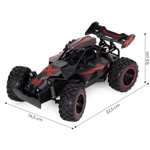 SAMOCHÓD ZDALNIE STEROWANY TERENOWY AUTO RC SKALA 1:18 NAPĘD NA TYŁ AKUMULATOR 3.7V 500MAH