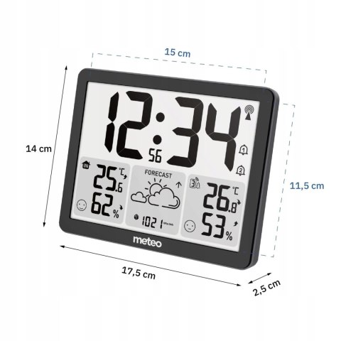 STACJA POGODOWA Z DCF METEO SP201 Z POGODYNKĄ