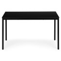 STÓŁ DO KUCHNI JADALNI DLA 4-5 OSÓB BIURKO KOMPUTEROWE 120X60 CM CZARNY MODERNHOME