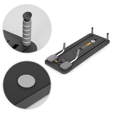 WIELOFUNKCYJNA DESKA DO ĆWICZEŃ PILATES REFORMER SKŁADANY WYŚWIETLACZ LCD ESKPANDERY MODERNHOME