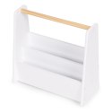 Biblioteczka dziecięca Montessori regał na książki organizer 3 poziomy biały ECOTOYS
