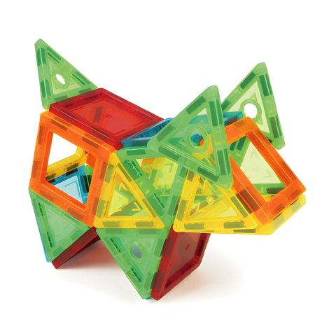 Klocki magnetyczne konstrukcyjne domek autko karuzela 70 elementów