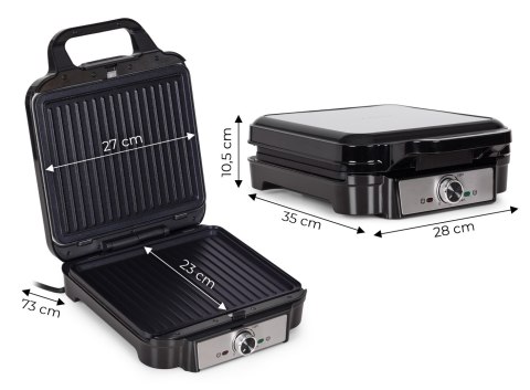 Opiekacz 3w1 gofrownica toster grill kontaktowy ryflowany 1200W KADEN