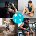 Pistolet do masażu masażer ręczny wibracyjny zestaw 4 końcówek ModernHome