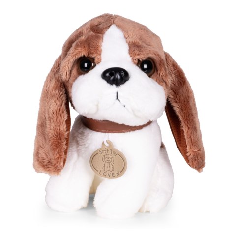 Pluszowy piesek w torebce beagle maskotka dla dziecka + szczotka do pielęgnacji