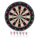 Tarcza do darta gry w rzutki lotki tablica sizalowa 46 cm zestaw 6 rzutek