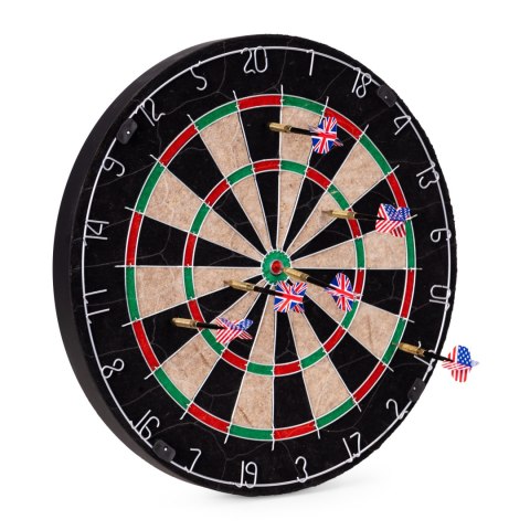 Tarcza do darta gry w rzutki lotki tablica sizalowa 46 cm zestaw 6 rzutek