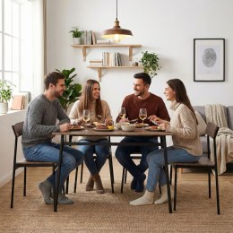 Zestaw mebli do jadalni kuchni stół + 4 krzesła MALMO ModernHome