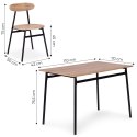 Zestaw mebli do jadalni kuchni stół + 4 krzesła OSLO ModernHome