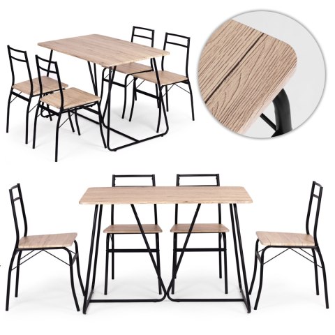 Zestaw mebli do jadalni kuchni stół + 4 krzesła PARIS ModernHome
