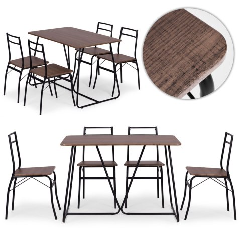 Zestaw mebli do jadalni kuchni stół + 4 krzesła PARIS ModernHome