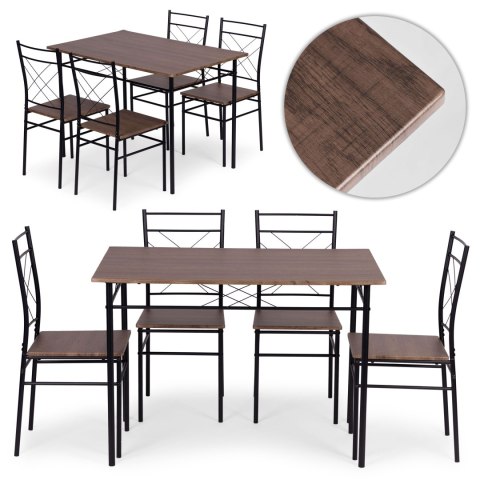 Zestaw mebli do jadalni kuchni stół + 4 krzesła VERONA ModernHome