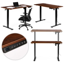 Biurko elektryczne stojące 120x60 cm regulacja wysokości 72-117 cm ModernHome