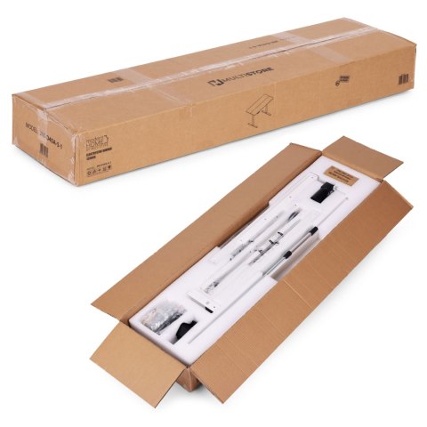 Biurko elektryczne stojące 120x60 cm regulacja wysokości 72-117 cm białe ModernHome