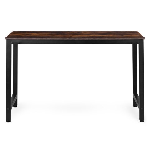 Biurko komputerowe szkolne stół 120x60 cm postarzany orzech ModernHome