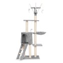Drapak dla kota legowisko słupek wieża do drapania domek 134 cm szary Petsi