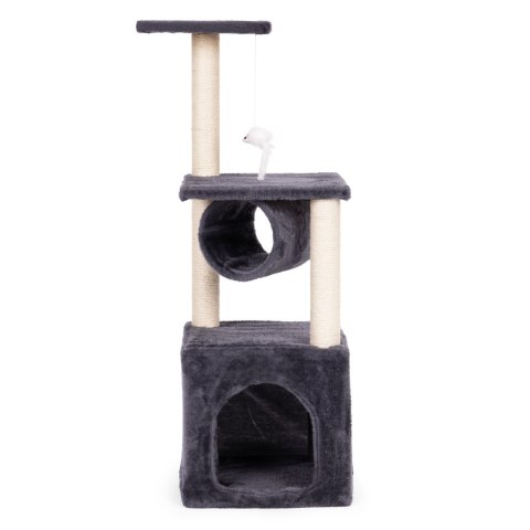 Drapak dla kota legowisko słupek wieża do drapania domek 94 cm szary Petsi