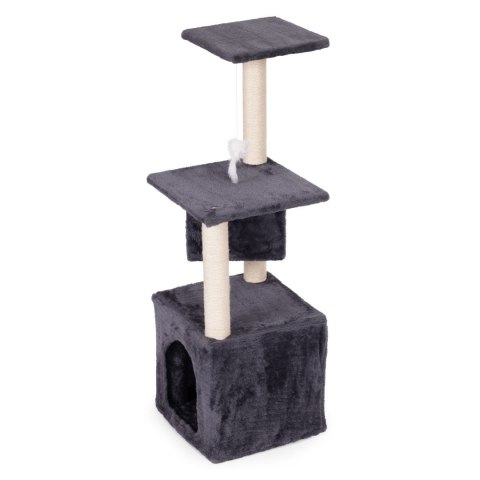 Drapak dla kota legowisko słupek wieża do drapania domek 94 cm szary Petsi