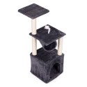 Drapak dla kota legowisko słupek wieża do drapania domek 94 cm szary Petsi