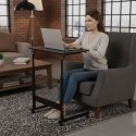 Mobilny stolik pod laptopa biurko dostawiane do fotela czarny ModernHome
